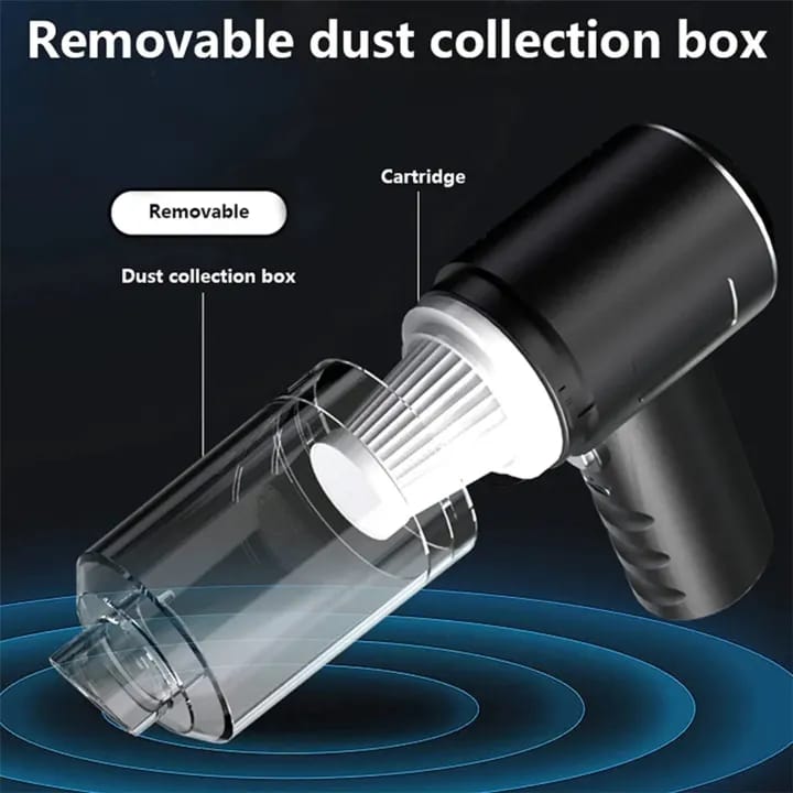 Portable Mini Vacuum Cleaner – Rechargeable & Powerful Suction for Home, Car & Office